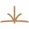 Ekena Millwork Davenport Timber Gable Bracket, Western Red Cedar, 108"W x 63"H x 5 1/2"D x 5 1/2"F, 14/12 Pitch GBW108X63X0606DAV00SWR - alternate 1